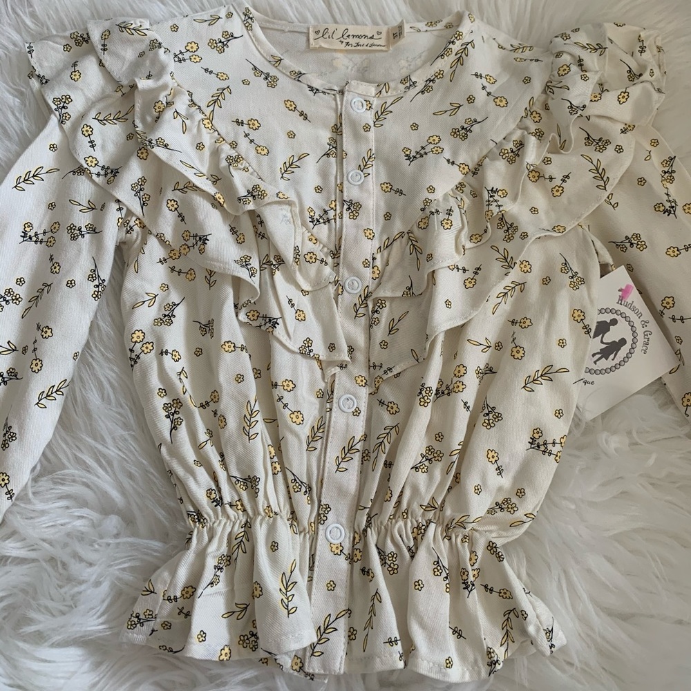 For Love & Lemons - Lil Lemons Boutique shirt 🍋 3T - Picture 4 of 4
